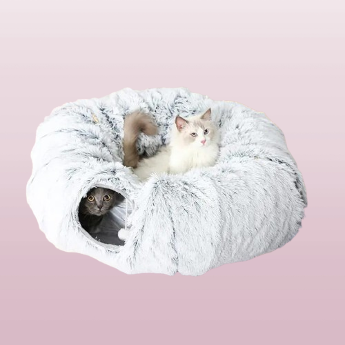 ***Katzenparadies*** – Kuscheltunnel & Bett in einem