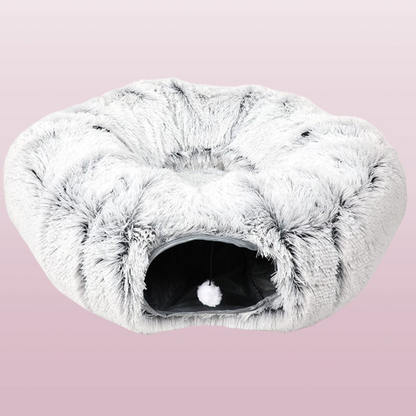***Katzenparadies*** – Kuscheltunnel & Bett in einem